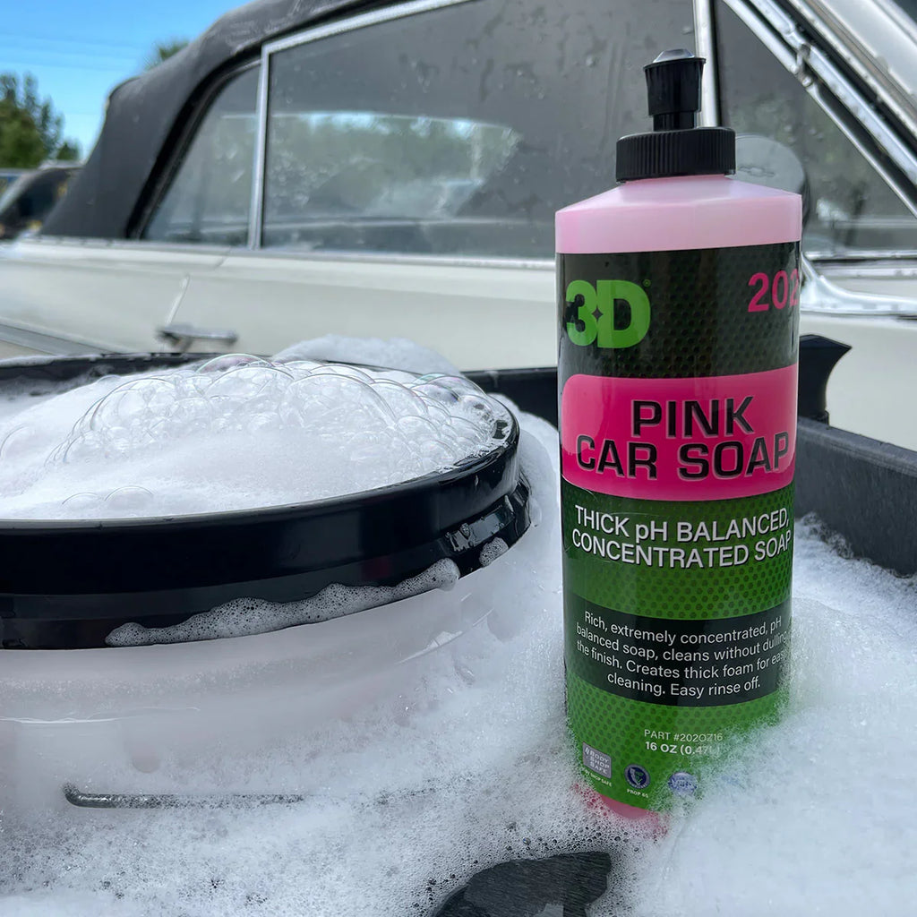 3D Pink Car Soap - Pro-Grade High-Sudsing Shampoo