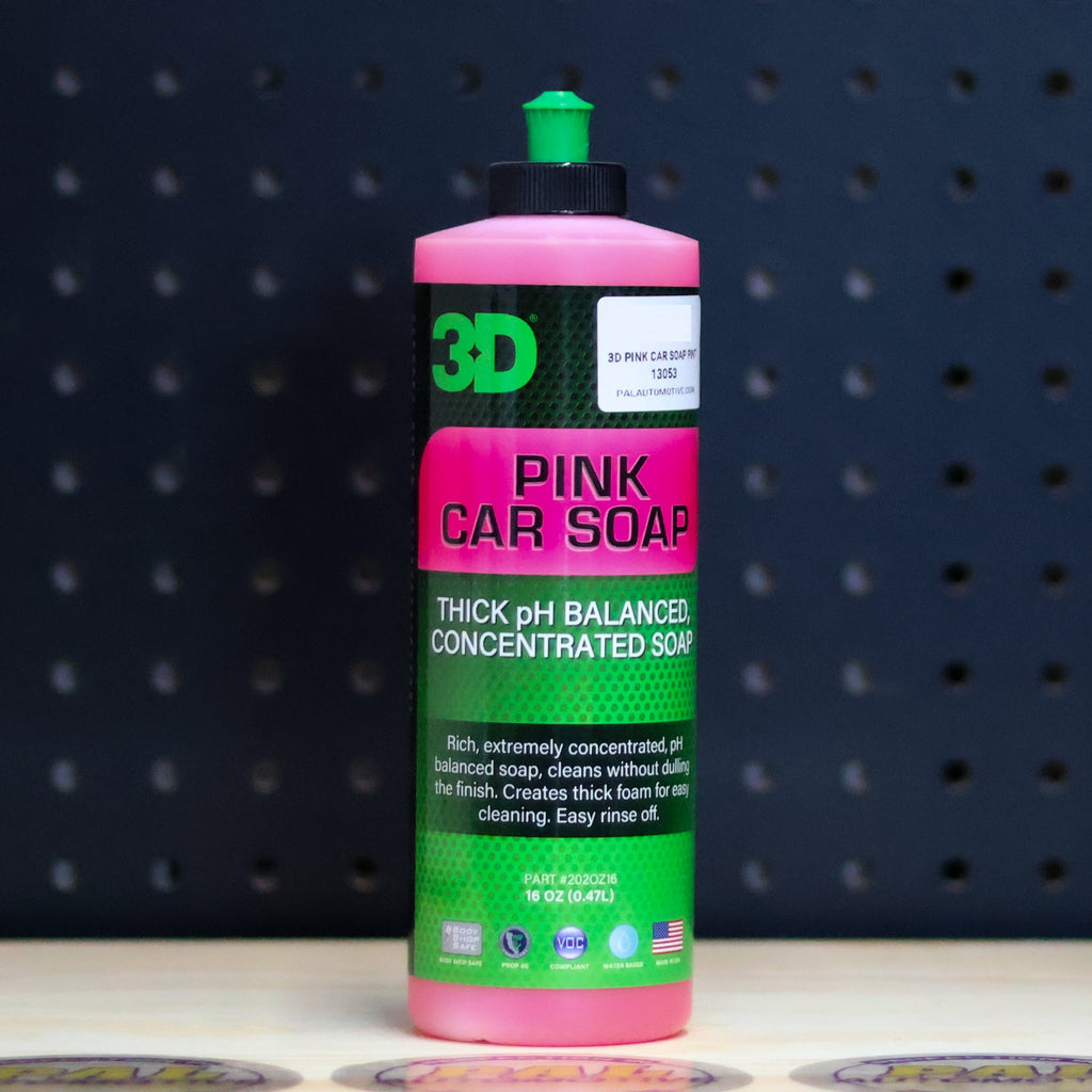 3D Pink Car Soap - Pro-Grade High-Sudsing Shampoo