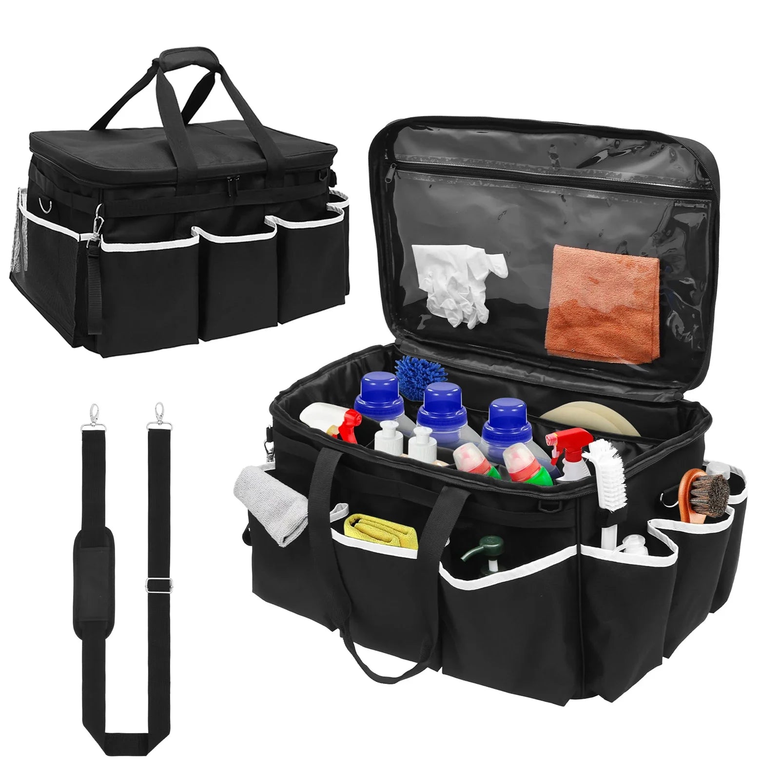 Professional Large-Capacity Detailing Tool Tote