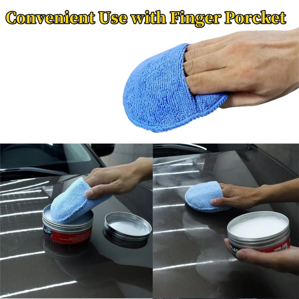 Premium Microfiber Wax Applicator Pads- 10 Piece Set