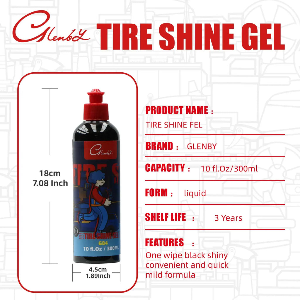 Glenby Premium Tire Shine Gel & conditioner (300ml)