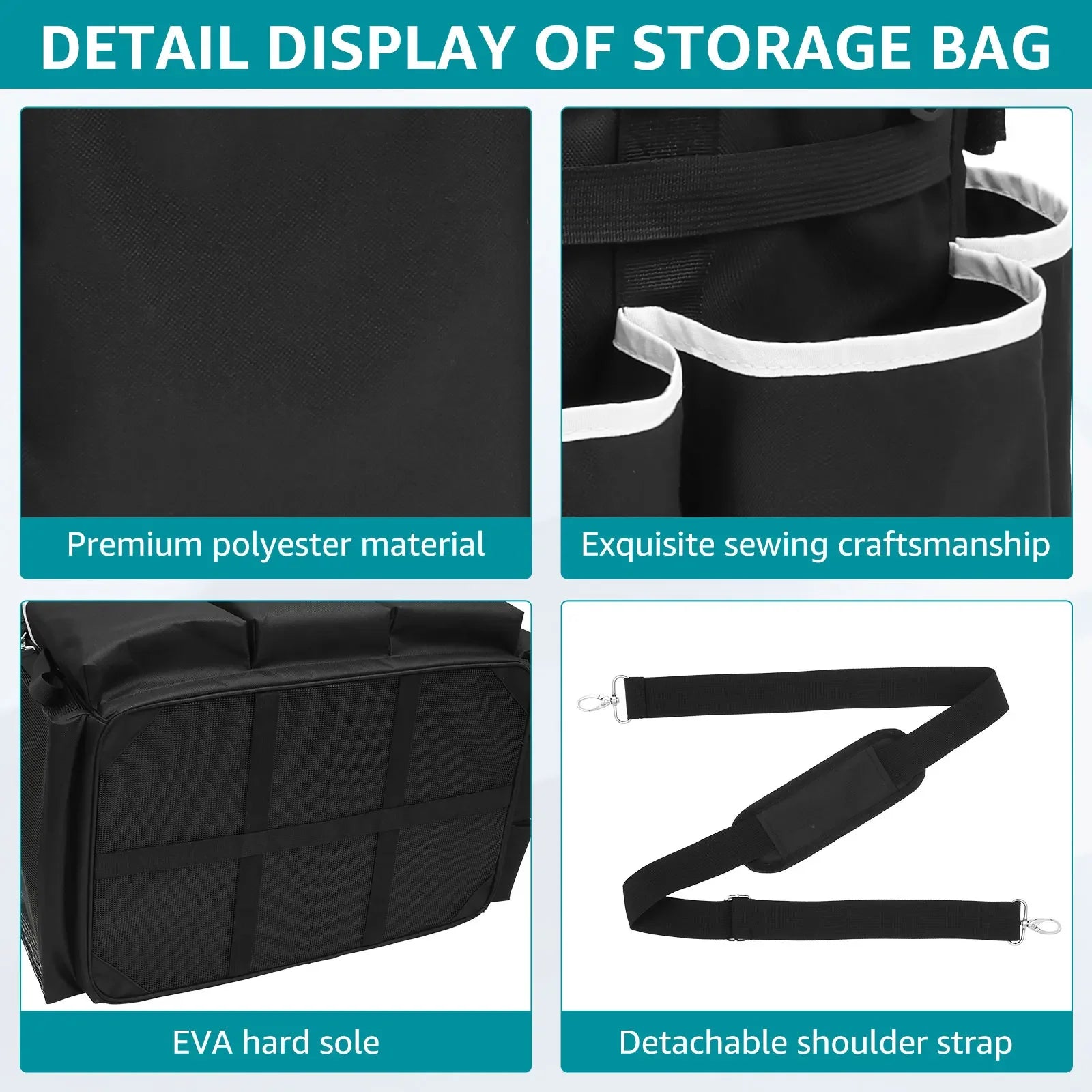 Professional Large-Capacity Detailing Tool Tote