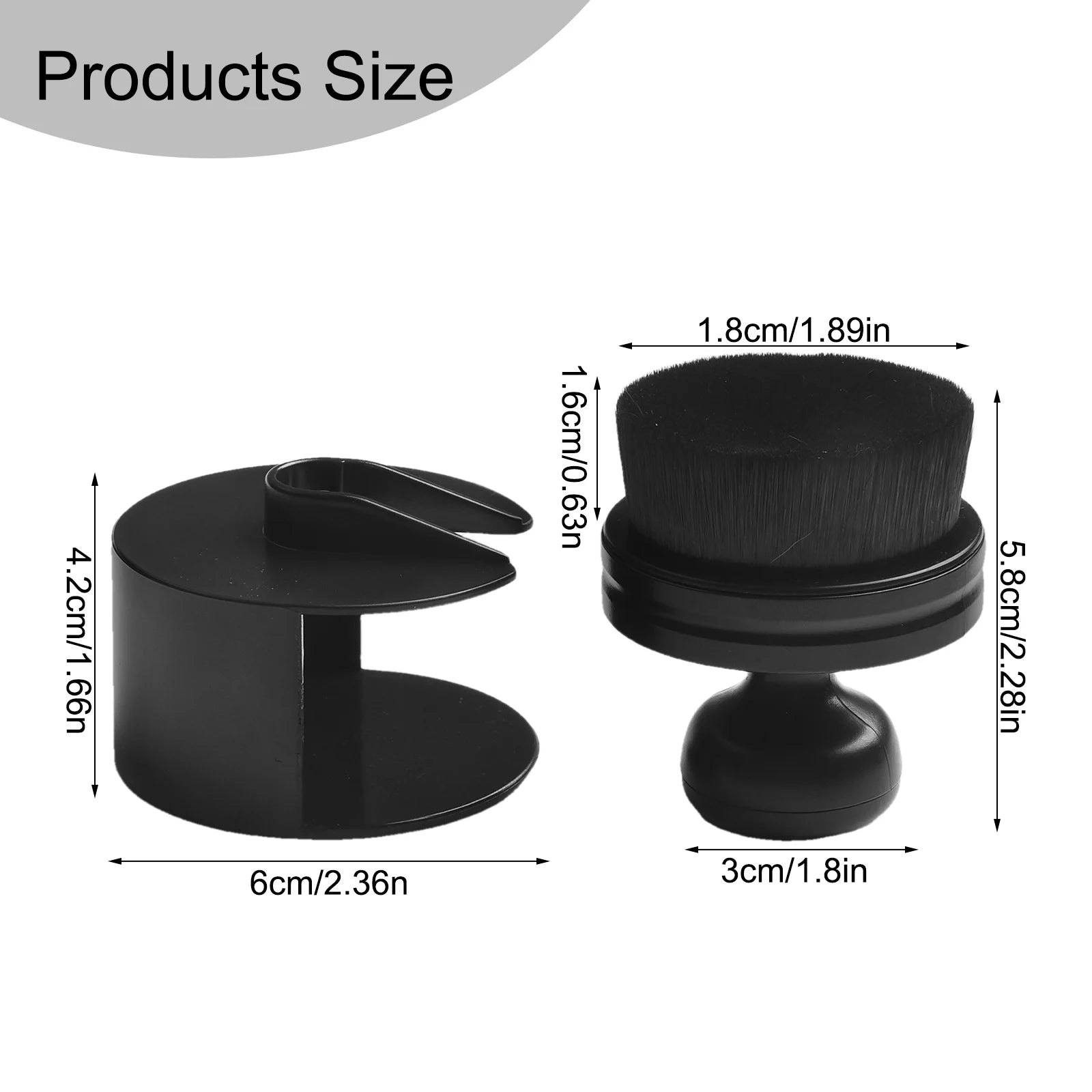 Ergonomic Tire shine & Trim Applicator Brush