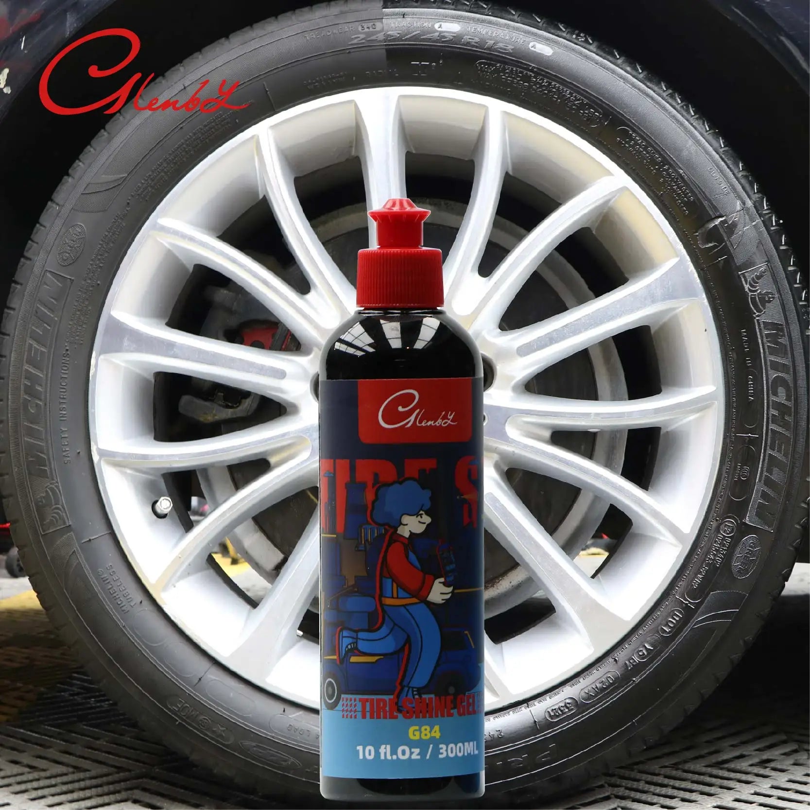 Glenby Premium Tire Shine Gel & conditioner (300ml)