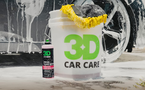 3D Pink Car Soap - Pro-Grade High-Sudsing Shampoo