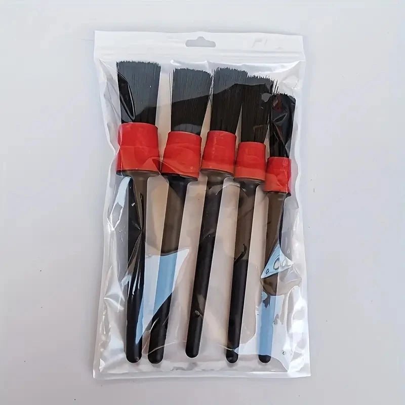 Professional 5-piece Automotive Detailing Brush Set